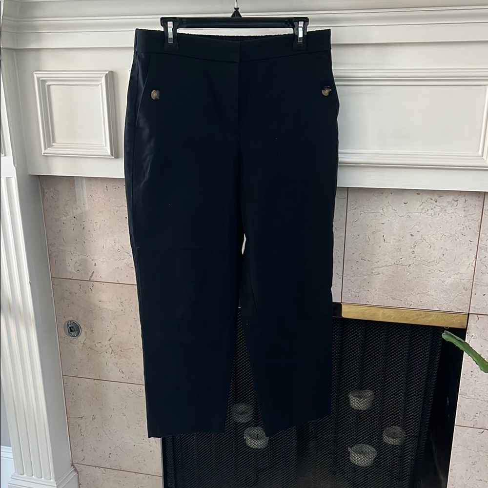J. Crew Factory Black Cropped Pants
